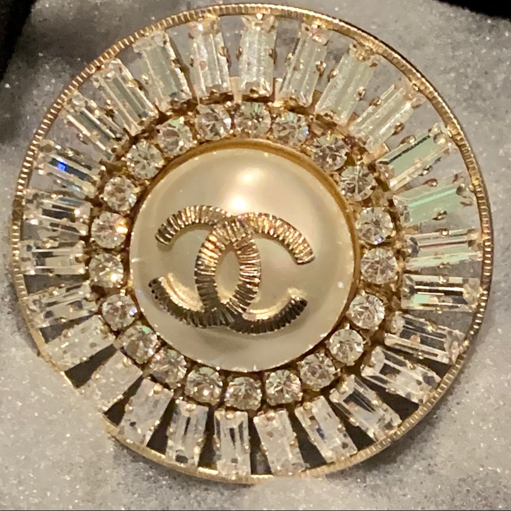 SOLD Auth. NEW Chanel Crystal Cocktail Ring